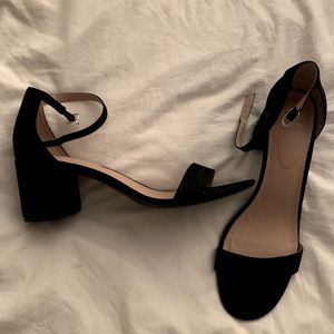 A New Day Black Chunky Heel Strappy Sandal